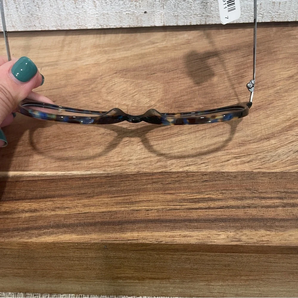 Designer Look WT VIC Pippa Blue Tortoise Square Semi Cat FRAMES 51-15-135 (NWT)